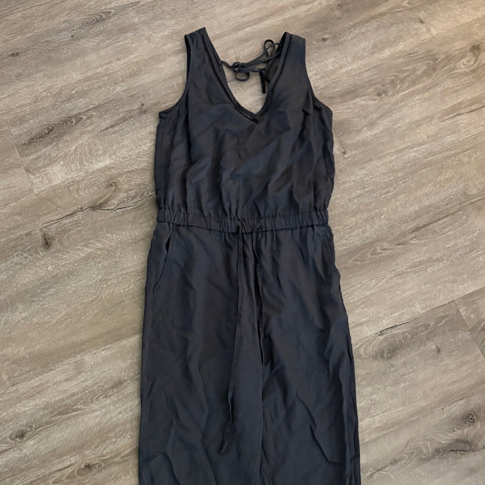 Dex Navy Sleeveless Jumpsuit